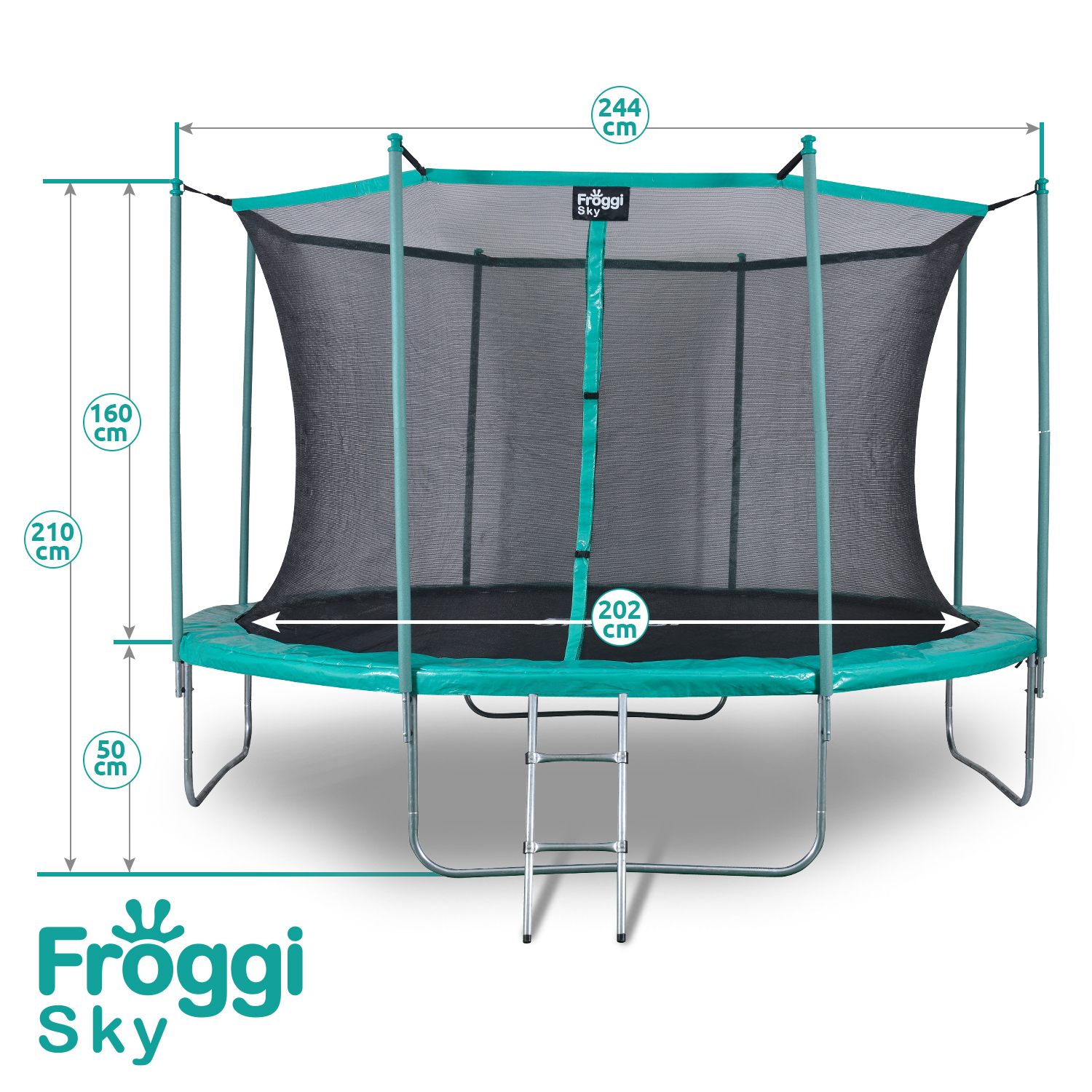 Trampoline Froggi sky 244cm