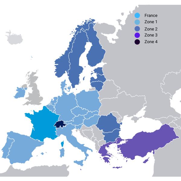 Carte Europe